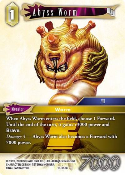 Abyss Worm 13-052C Opus XIII: Crystal Radiance Final Fantasy card
