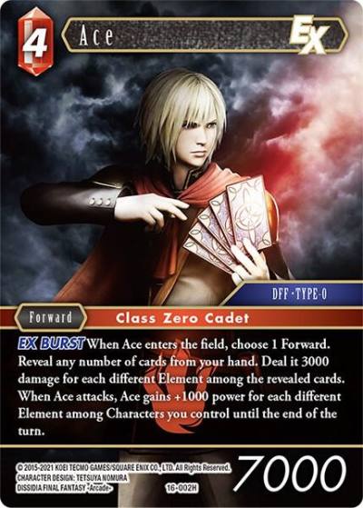 Ace EX 16-002H Emissaries of Light Final Fantasy card