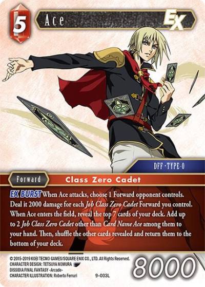 Ace EX 9-003L Opus IX Final Fantasy card