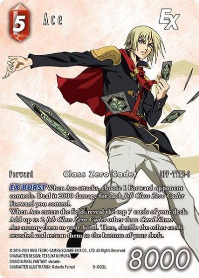 Ace EX Full Art Reprint 9-003L Crystal Dominion Final Fantasy card