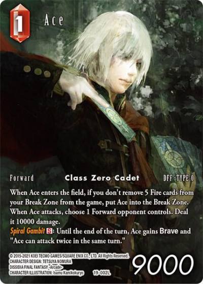 Ace Full Art 19-002L From Nightmares Final Fantasy card