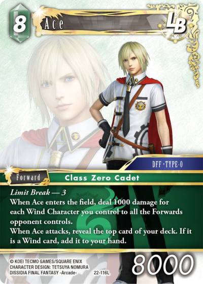 Ace LB 22-116L Hidden Hope Final Fantasy card