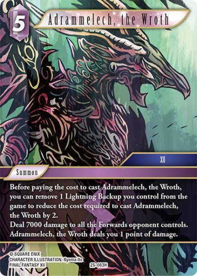 Adrammelech the Wroth 25-083H Tears of the Planet Final Fantasy card