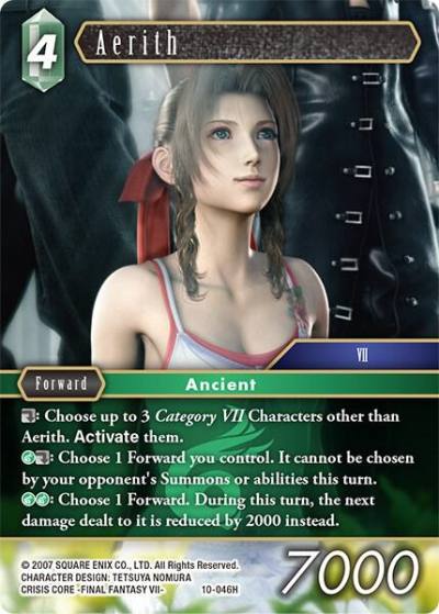 Aerith 10-046H Opus X Final Fantasy card