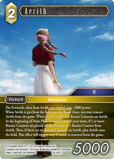 Aerith 16-067L Emissaries of Light Final Fantasy card