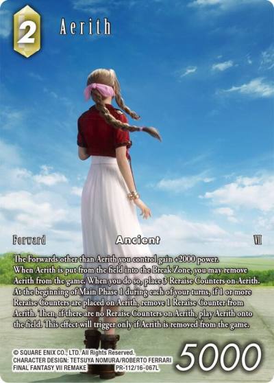 Aerith Buy A Box Promo PR-112/16-067L FF: Promo Cards Final Fantasy card