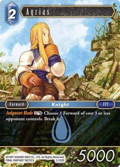 Agrias 2-122R Opus II Final Fantasy card