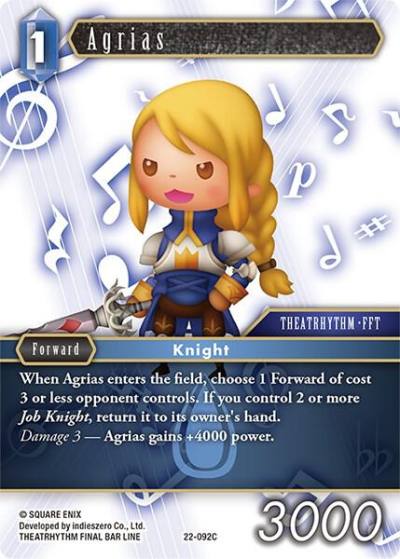 Agrias 22-092C Hidden Hope Final Fantasy card