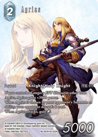 Agrias Full Art Re-031H/16-023H Legacy Collection Final Fantasy card