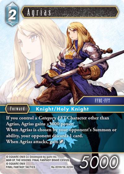 Agrias Re-031H/16-023H Legacy Collection Final Fantasy card