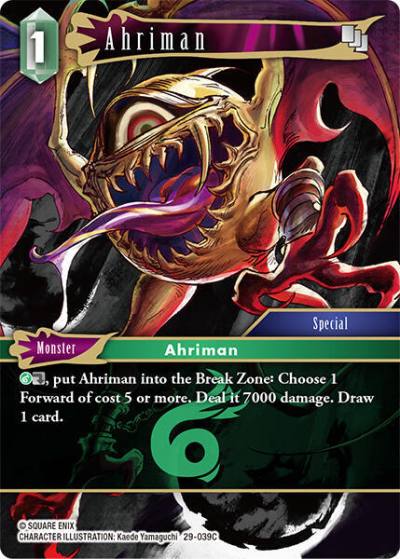Ahriman 29-039C Blissful Eternity Final Fantasy card