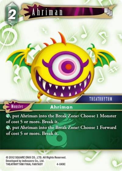 Ahriman 4-049C Opus IV Final Fantasy card
