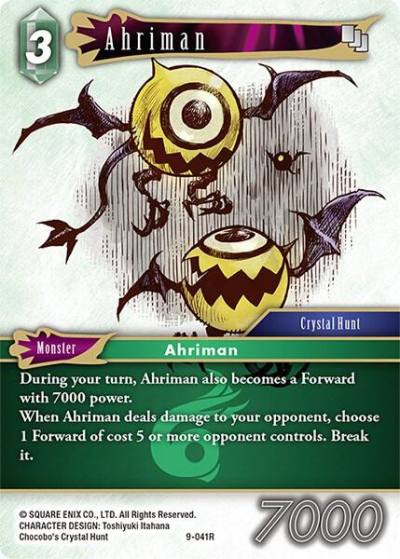 Ahriman 9-041R Opus IX Final Fantasy card