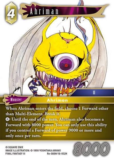 Ahriman Re-088H/18-052H Legacy Collection Final Fantasy card