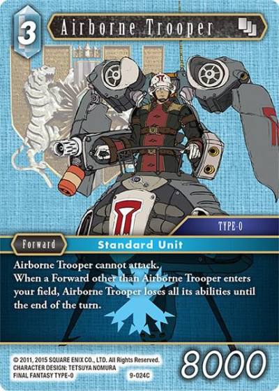 Airborne Trooper 9-024C Opus IX Final Fantasy card