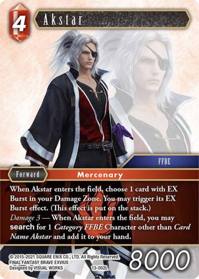 Akstar 13-002L Opus XIII: Crystal Radiance Final Fantasy card