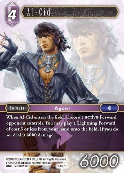 Al Cid 2-097H Opus II Final Fantasy card
