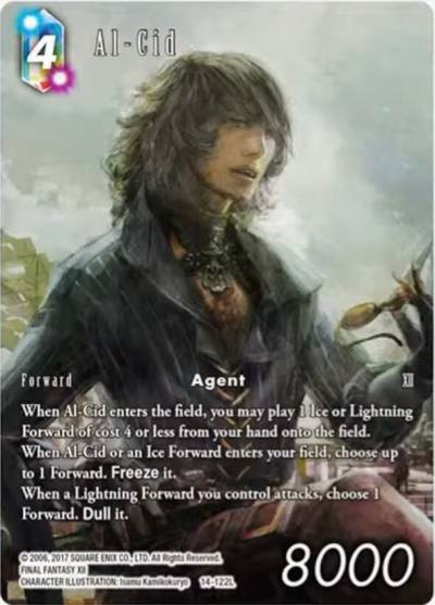 Al Cid Full Art 14-122L Opus XIV: Crystal Abyss Final Fantasy card