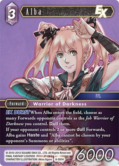 Alba EX 8-091H Opus VIII Final Fantasy card
