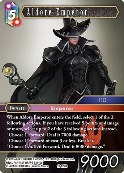 Aldore Emperor 13-122H Opus XIII: Crystal Radiance Final Fantasy card