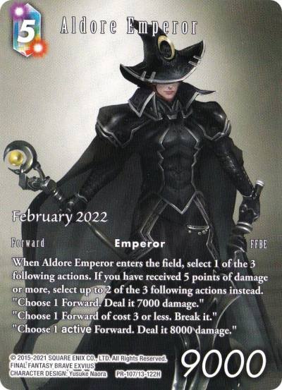 Aldore Emperor PR-107/13-122H FF: Promo Cards Final Fantasy card