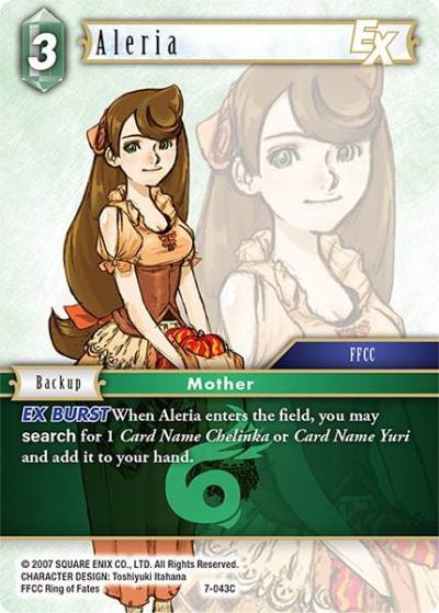 Aleria EX 7-043C Opus VII Final Fantasy card