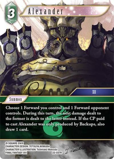 Alexander 22-037R Hidden Hope Final Fantasy card
