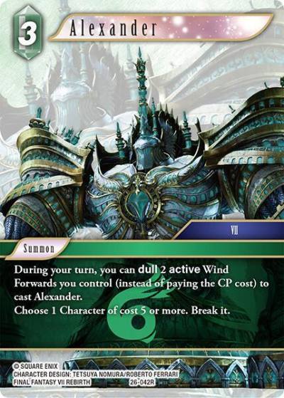 Alexander 26-042R Gunslinger in the abyss Final Fantasy card