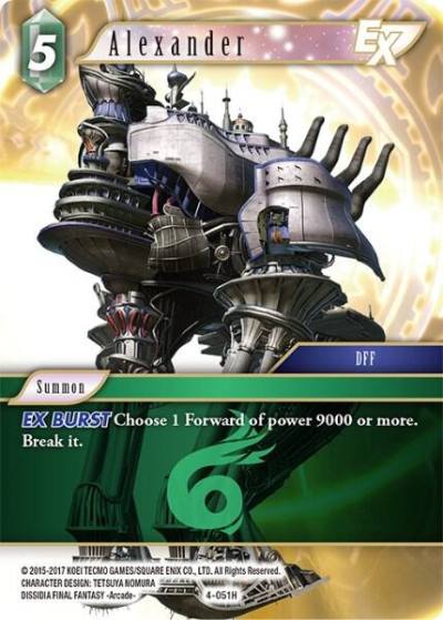 Alexander EX 4-051H Opus IV Final Fantasy card
