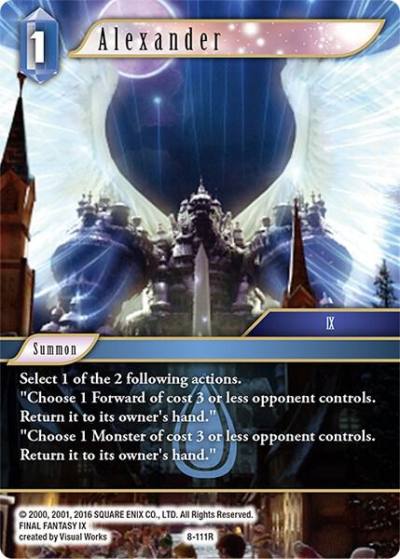 Alexander IX 8-111R Opus VIII Final Fantasy card