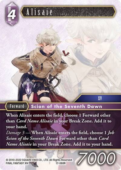 Alisaie 17-088R Rebellion's Call Final Fantasy card