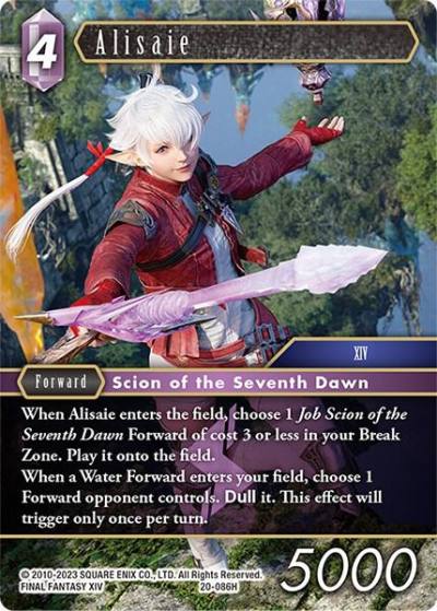 Alisaie 20-086H Dawn of Heroes Final Fantasy card
