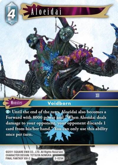 Aloeidai 5-025H Opus V Final Fantasy card