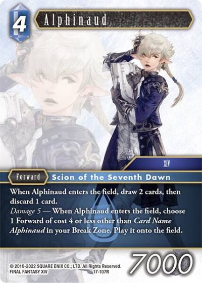Alphinaud 17-107R Rebellion's Call Final Fantasy card