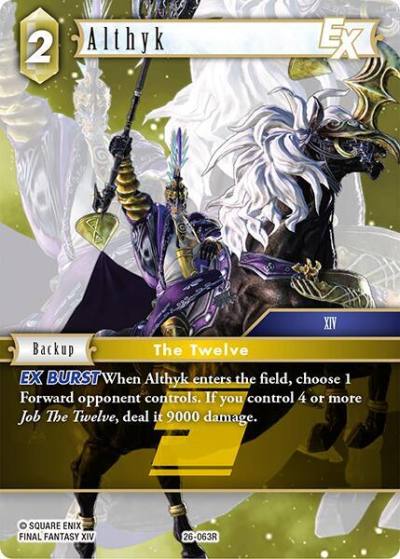 Althyk EX 26-063R Gunslinger in the abyss Final Fantasy card