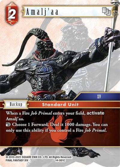 Amaljaa 14-001C Opus XIV: Crystal Abyss Final Fantasy card