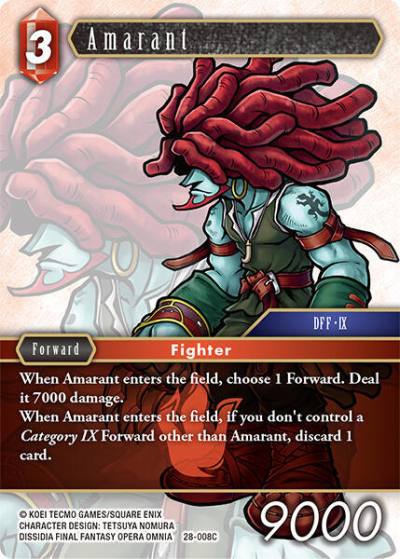 Amarant 28-008C Dreamlike Oceans Final Fantasy card
