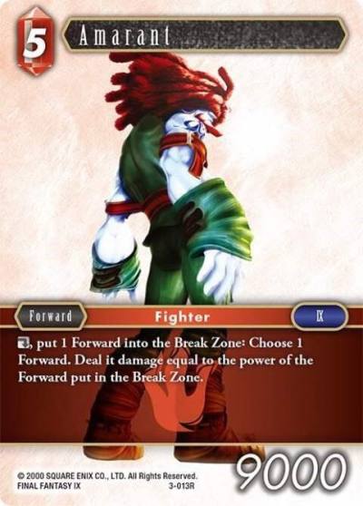 Amarant 3-013R Opus III Final Fantasy card