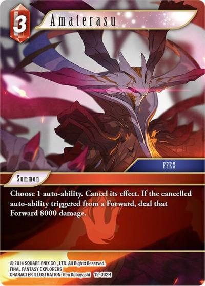 Amaterasu 12-002H Opus XII Final Fantasy card
