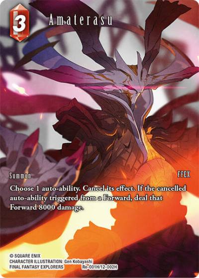 Amaterasu Full Art Re-001H/12-002H Legacy Collection Final Fantasy card
