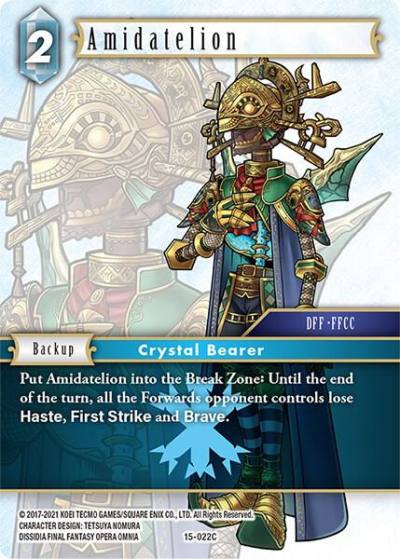 Amidatelion 15-022C Crystal Dominion Final Fantasy card