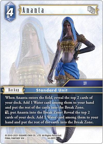 Ananta 14-097C Opus XIV: Crystal Abyss Final Fantasy card