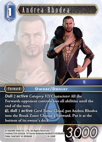 Andrea Rhodea 16-106R Emissaries of Light Final Fantasy card