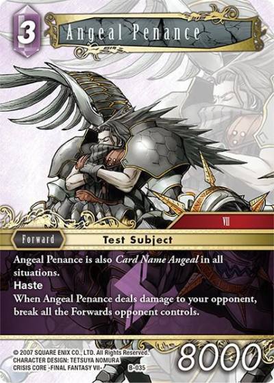 Angeal Penance B-035 Boss Deck: Final Fantasy VII Final Fantasy card