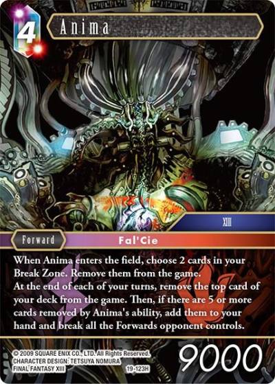 Anima 19-123H From Nightmares Final Fantasy card