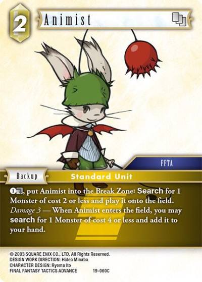Animist 19-060C From Nightmares Final Fantasy card