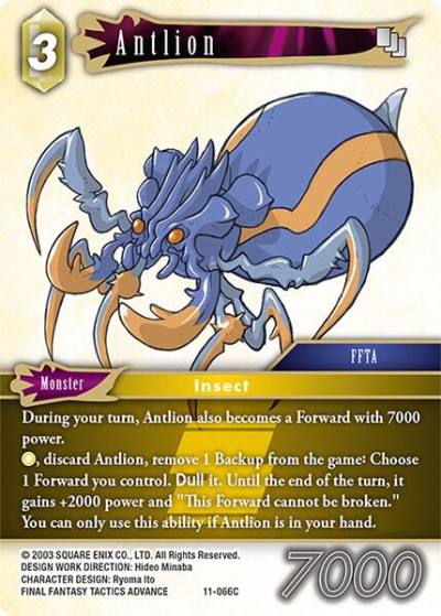 Antlion 11-066C Opus XI Final Fantasy card