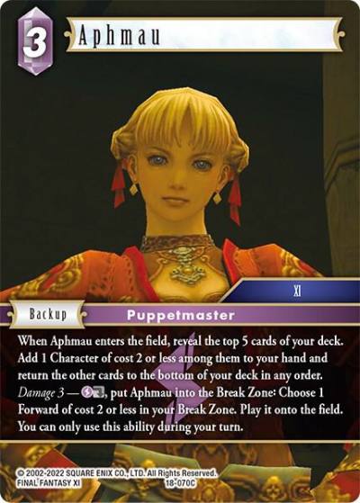 Aphmau 18-070C Resurgence of Power Final Fantasy card