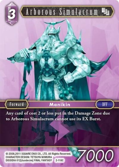 Arborous Simulacrum 2-118C Opus II Final Fantasy card