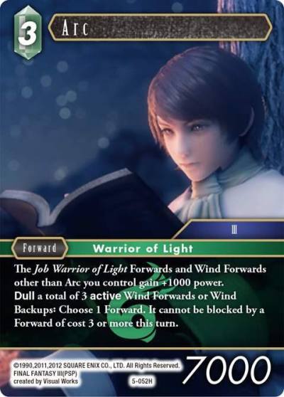 Arc 5-052H Opus V Final Fantasy card